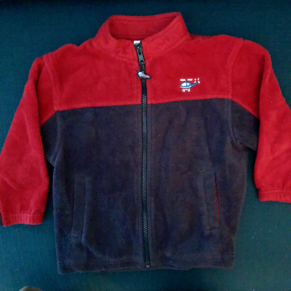Gymboree helicopter zip up fleece